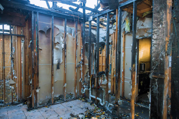 Professional Fire Damage Restoration technician working in Gloucester City, NJ